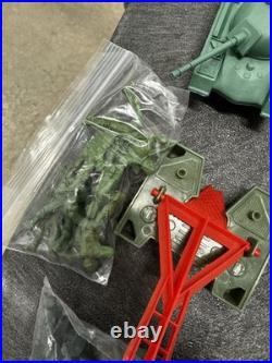 Marx Desert Fox / Battleground Lot 3 Tanks, 2 Cannons 1 Other, 80 Figure