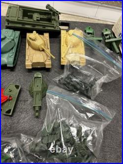 Marx Desert Fox / Battleground Lot 3 Tanks, 2 Cannons 1 Other, 80 Figure