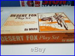 Marx Desert Fox Battleground Playset Original In Box 4178mo 100%