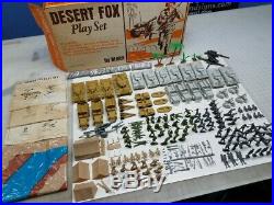 Marx Desert Fox Battleground Playset Original In Box 4178mo 100%