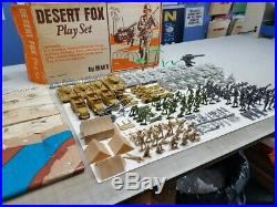 Marx Desert Fox Battleground Playset Original In Box 4178mo 100%