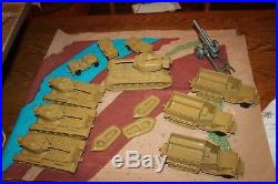 Marx Desert Fox Playset 1972 Toy Soldiers Military Vehicles Tanks Excellent