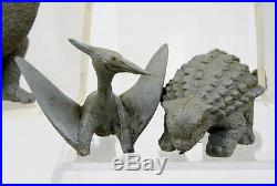Marx Dinosaur Toy Lot'50s Pot Belly T Rex Kronosaurus Brontosurus 13 of Orig 14