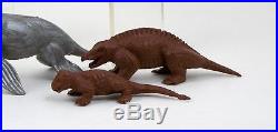 Marx Dinosaur Toy Lot'50s Pot Belly T Rex Kronosaurus Brontosurus 13 of Orig 14