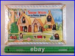 Marx Disney Disneykins Series 1 Snow White 7 Dwarfs Playset (Hand Painted 1961)