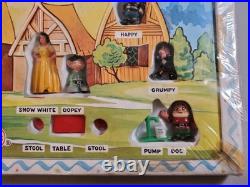 Marx Disney Disneykins Series 1 Snow White 7 Dwarfs Playset (Hand Painted 1961)