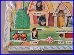 Marx Disney Disneykins Series 1 Snow White 7 Dwarfs Playset (Hand Painted 1961)
