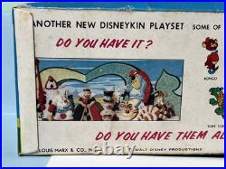 Marx Disneykins Play Set Walt Disney Lady Tramp Dumbo plastic character figures