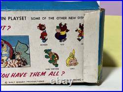 Marx Disneykins Play Set Walt Disney Lady Tramp Dumbo plastic character figures