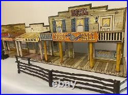 Marx Dodge City Play Set Vintage Tin Litho Western