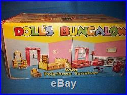 Marx Doll's Bungalow playset made in Swansea England NEW IN THE BOX! RARE