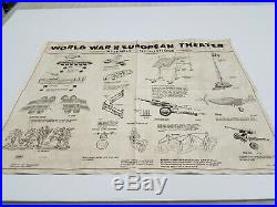 Marx European Battleground Instruction Sheet P-1750 Genuine Large Set