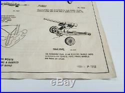 Marx European Battleground Instruction Sheet P-1750 Genuine Large Set