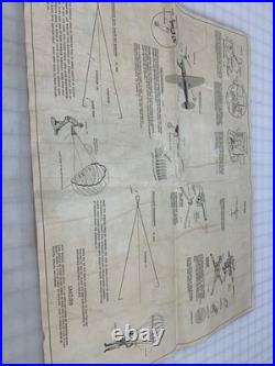 Marx European Instruction Sheet 1750 Large 2 Side, Black Ink, Displays Well