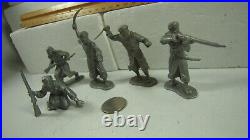 Marx FFL, Captain Gallant Playset Original Silver 60mm Arab Lot of 5 Different