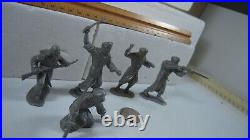 Marx FFL, Captain Gallant Playset Original Silver 60mm Arab Lot of 5 Different