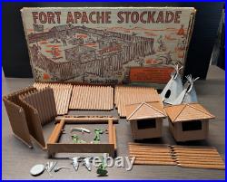 Marx FORT APACHE STOCKADE SET, Series 2000 #3660 with BOX, Incomplete