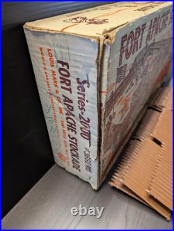 Marx FORT APACHE STOCKADE SET, Series 2000 #3660 with BOX, Incomplete