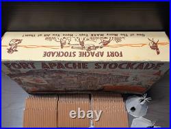 Marx FORT APACHE STOCKADE SET, Series 2000 #3660 with BOX, Incomplete