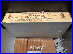Marx FORT APACHE STOCKADE SET, Series 2000 #3660 with BOX, Incomplete