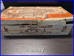 Marx FORT APACHE STOCKADE SET, Series 2000 #3660 with BOX, Incomplete