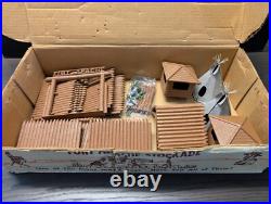 Marx FORT APACHE STOCKADE SET, Series 2000 #3660 with BOX, Incomplete