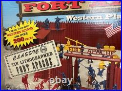 Marx Famous Fort Apache Western Playset 200+ Pcs #4502 NEW In Box 1990s Reissue