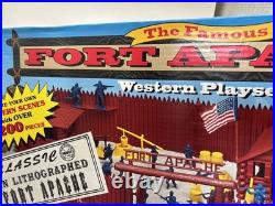 Marx Famous Fort Apache Western Playset 200+ Pcs #4502 NEW In Box 1990s Reissue