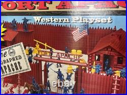 Marx Famous Fort Apache Western Playset 200+ Pcs #4502 NEW In Box 1990s Reissue