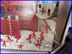 Marx Famous Fort Apache Western Playset 200+ Pcs #4502 NEW In Box 1990s Reissue