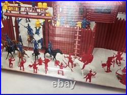 Marx Famous Fort Apache Western Playset 200+ Pcs #4502 NEW In Box 1990s Reissue