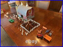 Marx Farm Play Set late 1950's BARN Bonanza (95 vintage 1950s/60s Marx pieces)