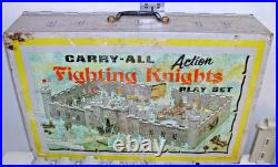 Marx Fighting Knights Carry All Medieval Play Set 1968 4635 Marx Fighting Knights Carry All Medieval Play Set 1968 4635