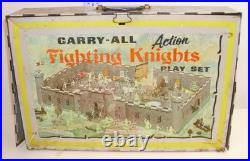 Marx Fighting Knights Carry All Medieval Play Set 1968 4635 Marx Fighting Knights Carry All Medieval Play Set 1968 4635