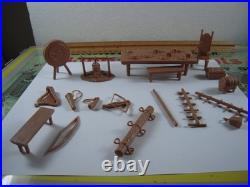 Marx Fighting Knights Carryall Playset 4635, Tin LItho Case, Figs & Accessories