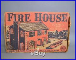 Marx Fire House Playset in Box, Take a LOOK