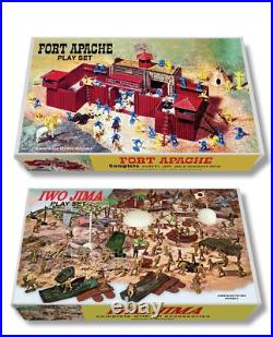 Marx Fort Apache # 3681 OR Iwo Jima # 4147 Play Set Box