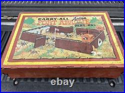 Marx Fort Apache 3681 Play Set Fort and pieces, Lot Of 80+ Pieces