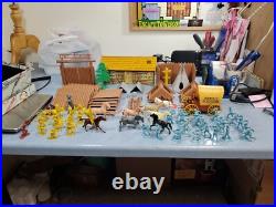 Marx Fort Apache American Heroes Playset Toy Soldiers 1960's