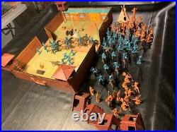 Marx Fort Apache Carry All Action Play Set #4685 Loaded withExtras + GRAIL CUSTER