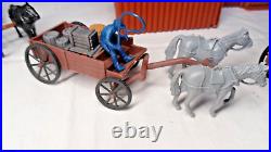 Marx Fort Apache Cavalry Indians Horses Wagon Cannon Limber