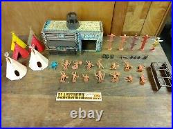 Marx Fort Apache HUGE LOT! Could not fit all in 1 pic, incl all items in photos