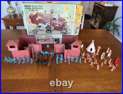 Marx Fort Apache Plastic Play Set with Box, No. 3691