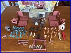 Marx Fort Apache Plastic Play Set with Box, No. 3691