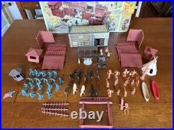 Marx Fort Apache Plastic Play Set with Box, No. 3691