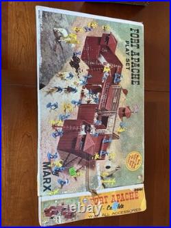 Marx Fort Apache Plastic Play Set with Box, No. 3691