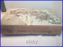Marx Fort Apache Play set Withbox Instructions Calvary Supply Tin Litho No 3681