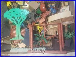 Marx Fort Apache Play set Withbox Instructions Calvary Supply Tin Litho No 3681