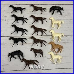 Marx Fort Apache Playset Vintage Plastic Soldiers Indians Horses 1967-68 4685