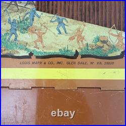 Marx Fort Apache Playset Vintage Plastic Soldiers Indians Horses 1967-68 4685